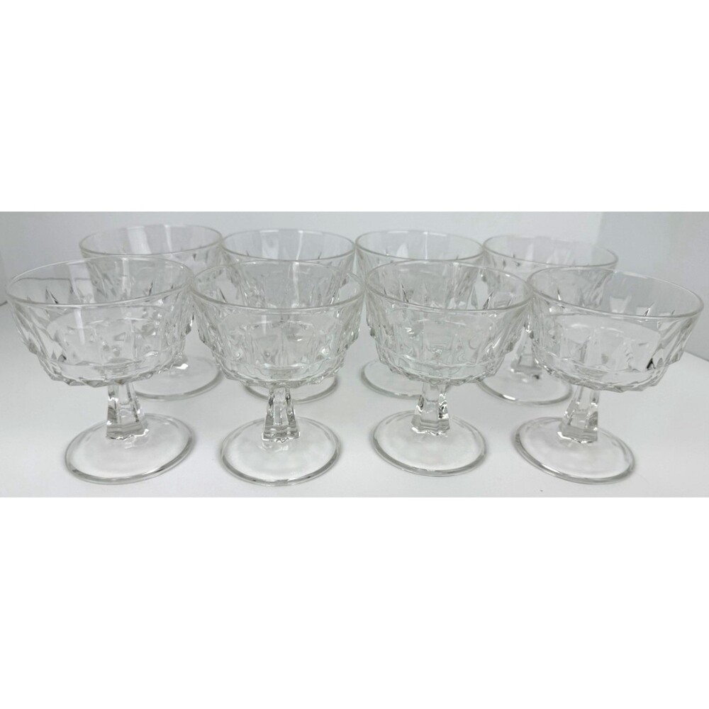 Vintage Arcoroc/Prestige de France Artic Sherbet/Champagne Glass 7.5 oz Set of 8 - Picture 2 of 8
